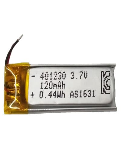 401230 3.7v 120mah battery