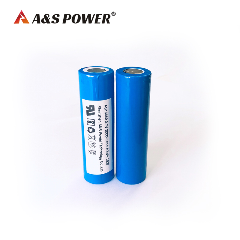 A&S Power 18650 3.7v 2600mah lithium ion battery