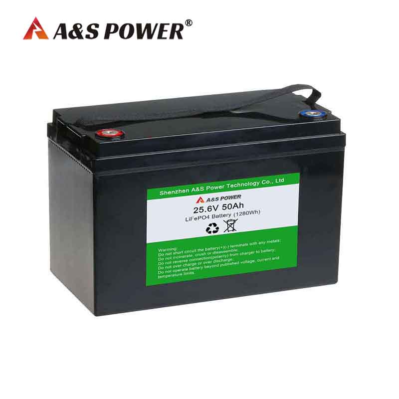 A&S Power 25.6v 50ah lifepo4 battery