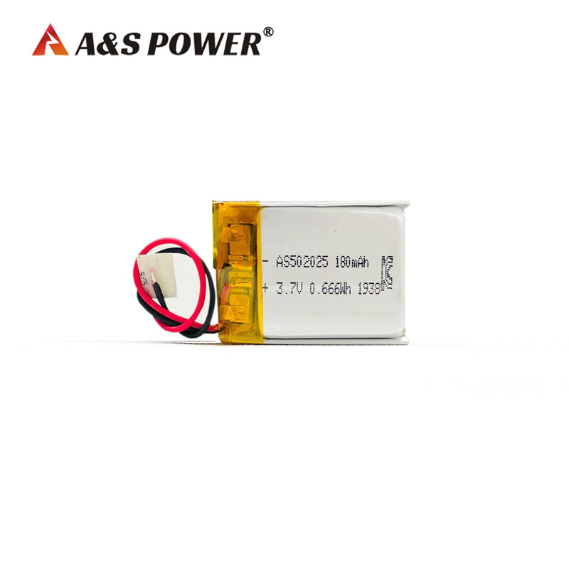 A&S Power 502025 3.7V 180mah lithium polymer battery