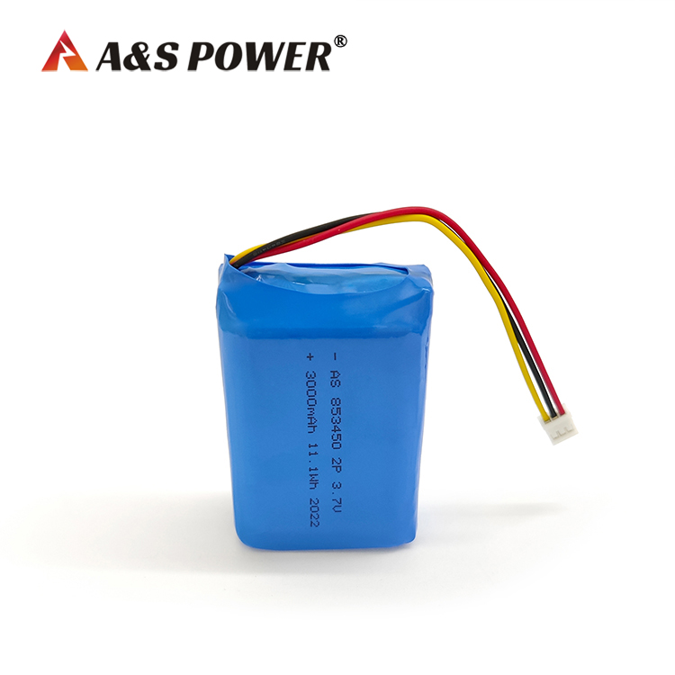 A&S Power 853450 2p 3.7v 3000mah lipo battery
