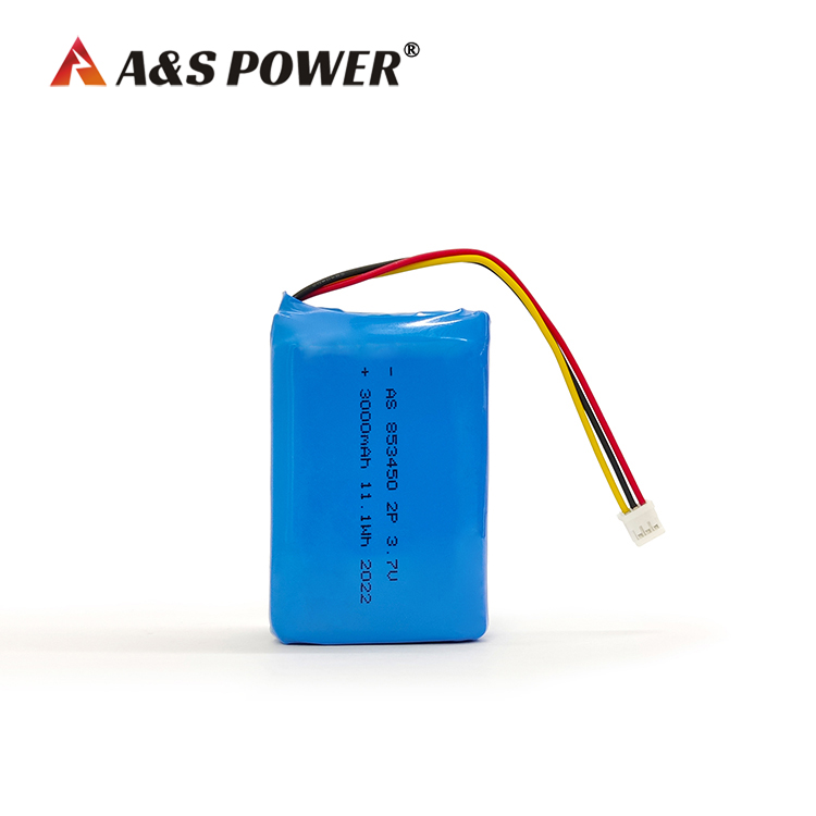 A&S Power 853450 2p 3.7v 3000mah lipo battery