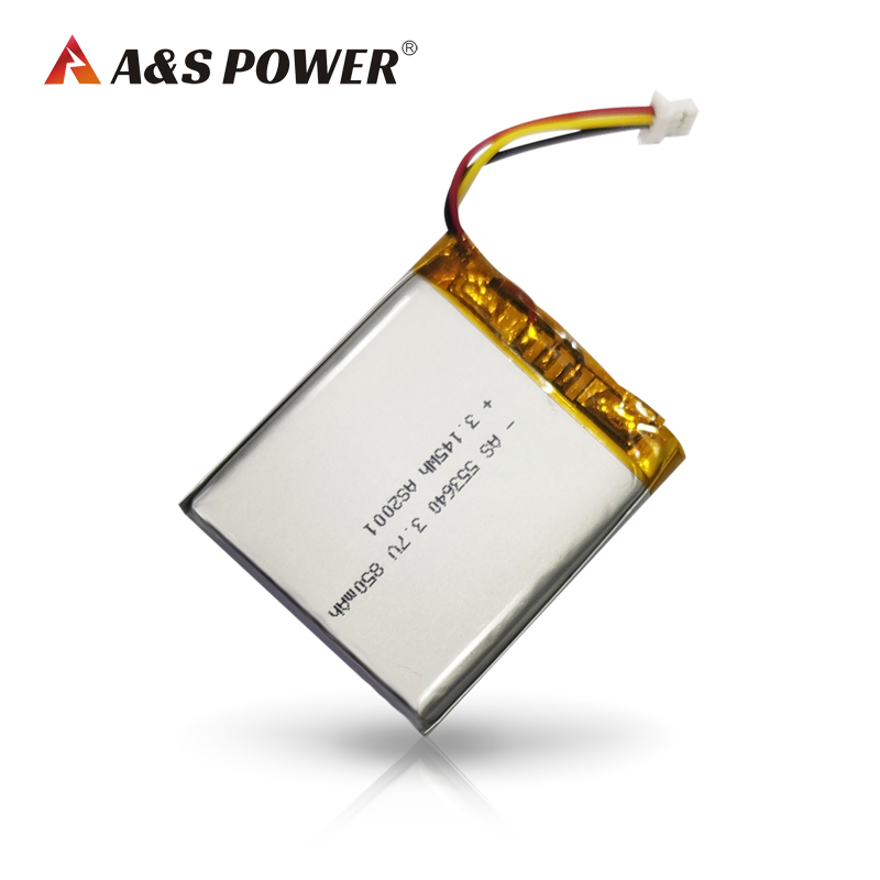 A&S Power 553640 3.7v 850mah Lithium Polymer Battery