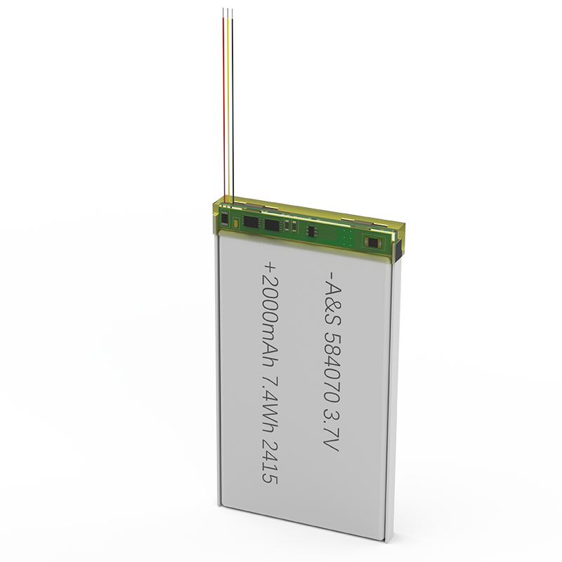 A&S584070 3.7v 2000mAh POS Machine Rechargeable Li-Polymer Battery A&S584070 3.7v 2000mAh POS Machine Rechargeable Li-Polymer Battery