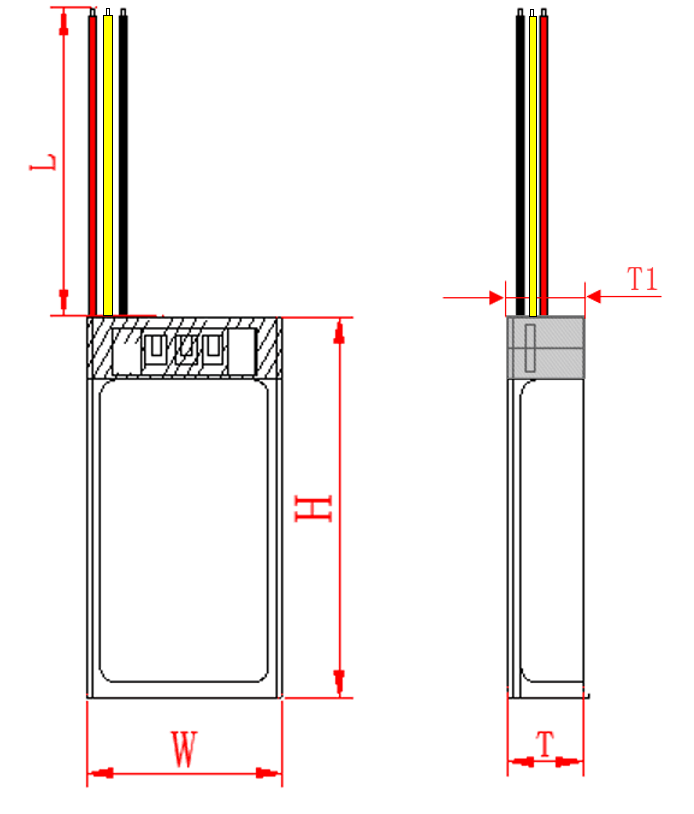 A&S Power 303080 3.7v 850mah lipo Battery 